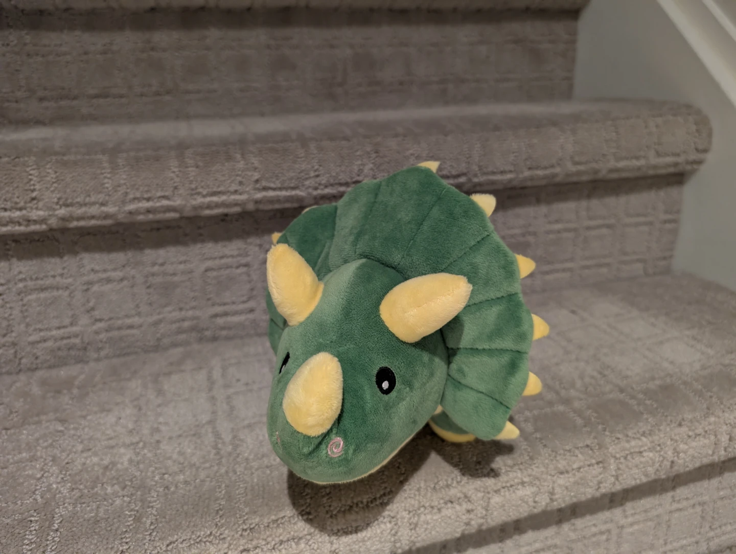 Green Triceratops Plush Toy