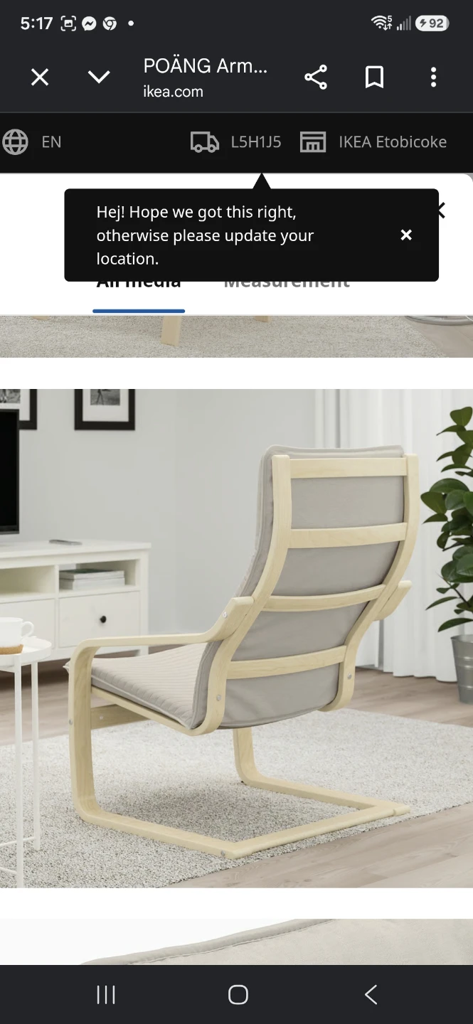 IKEA POÄNG Armchair and Ottoman - photo 4