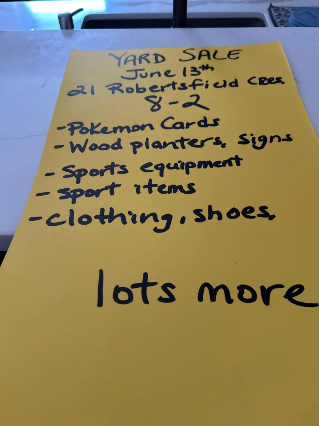 Yard Sale - June 13th