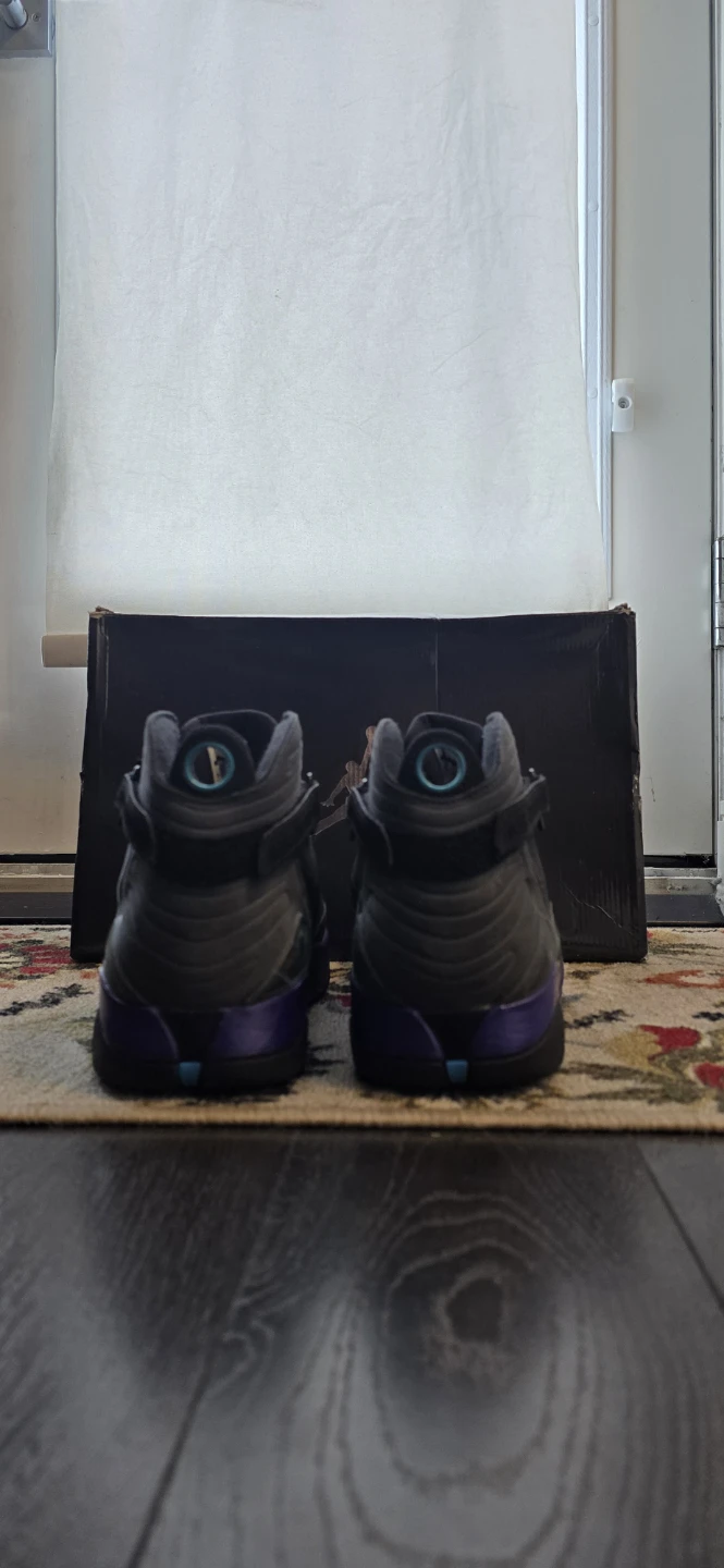 Air Jordan 8.0 Retro Black Purple - photo 2