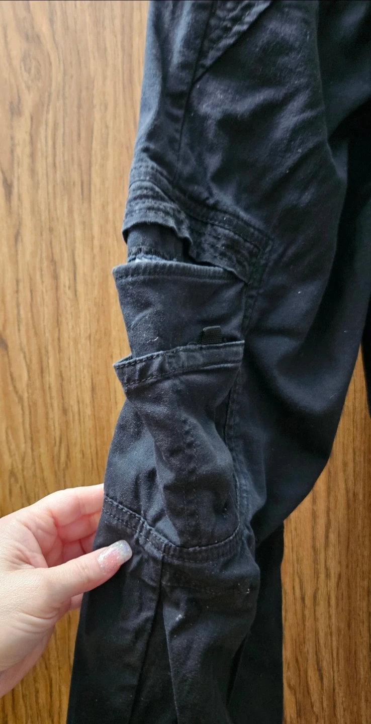 Kids Cargo Pants Size 12 Husky Black - photo 3