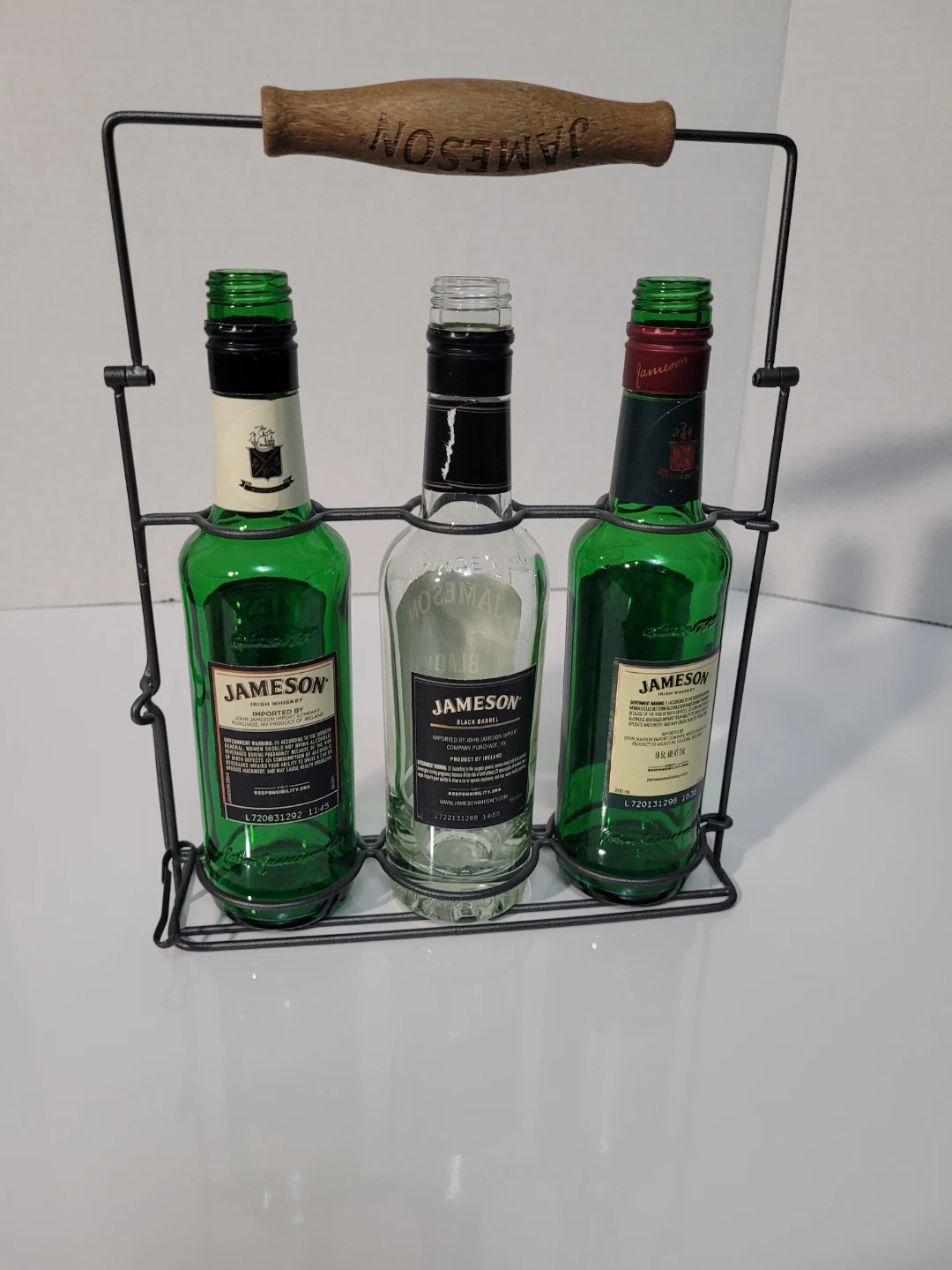 Jameson Irish Whiskey 3-Bottle Caddy with Empty Bottles - photo 2