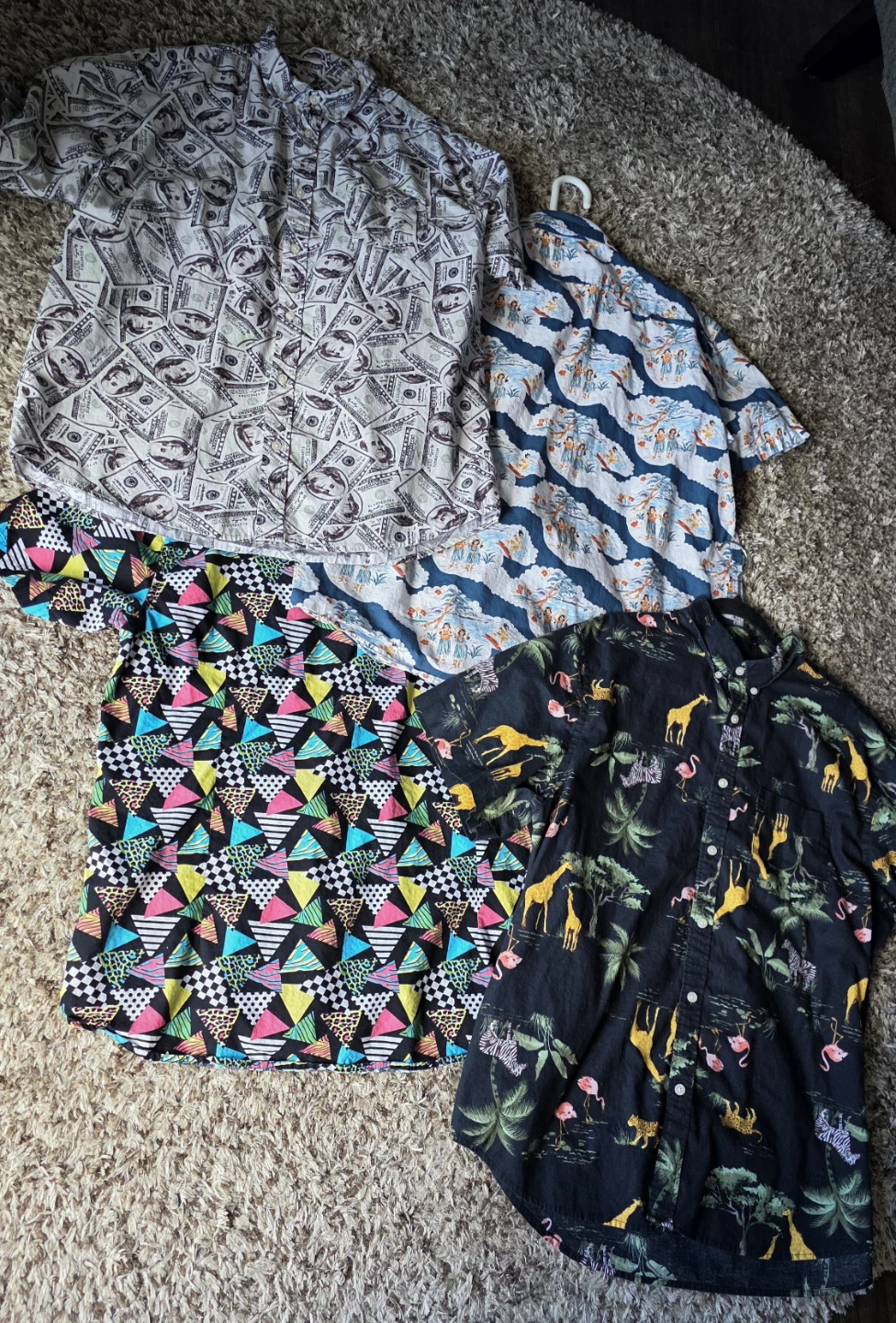 Mens XL Short Sleeve Button-Up Shirts