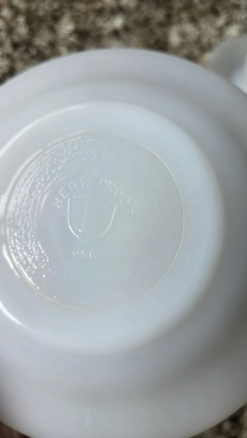 Vintage Federal moonglow tea cups and saucers - photo 3