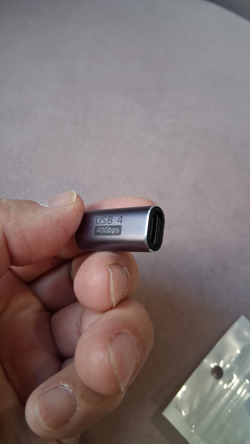 Thunderbolt 4 Type C female Adapter 40Gbps Data Transfer 100W 8K - photo 4