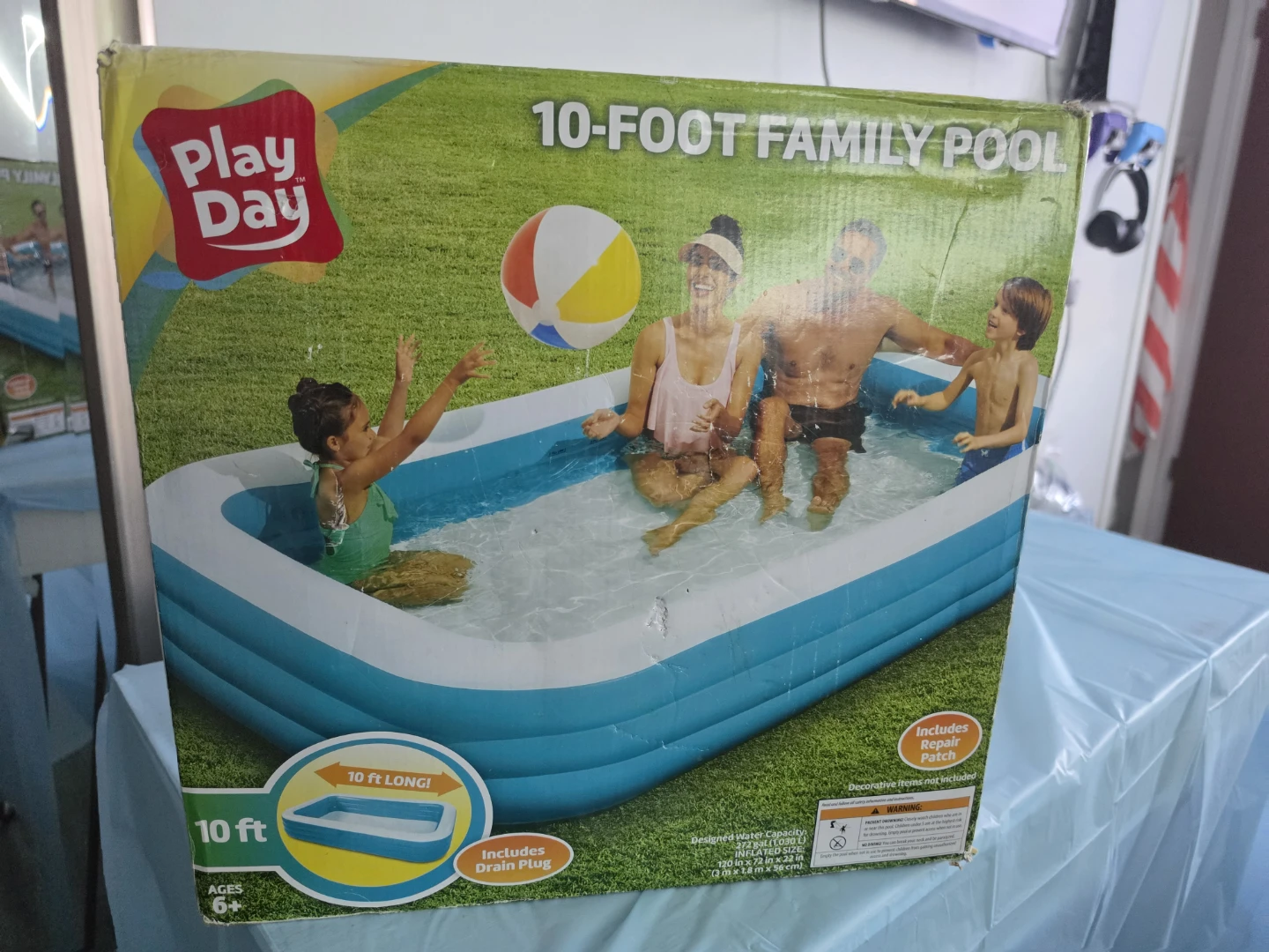 Play Day 10-Foot Family Pool