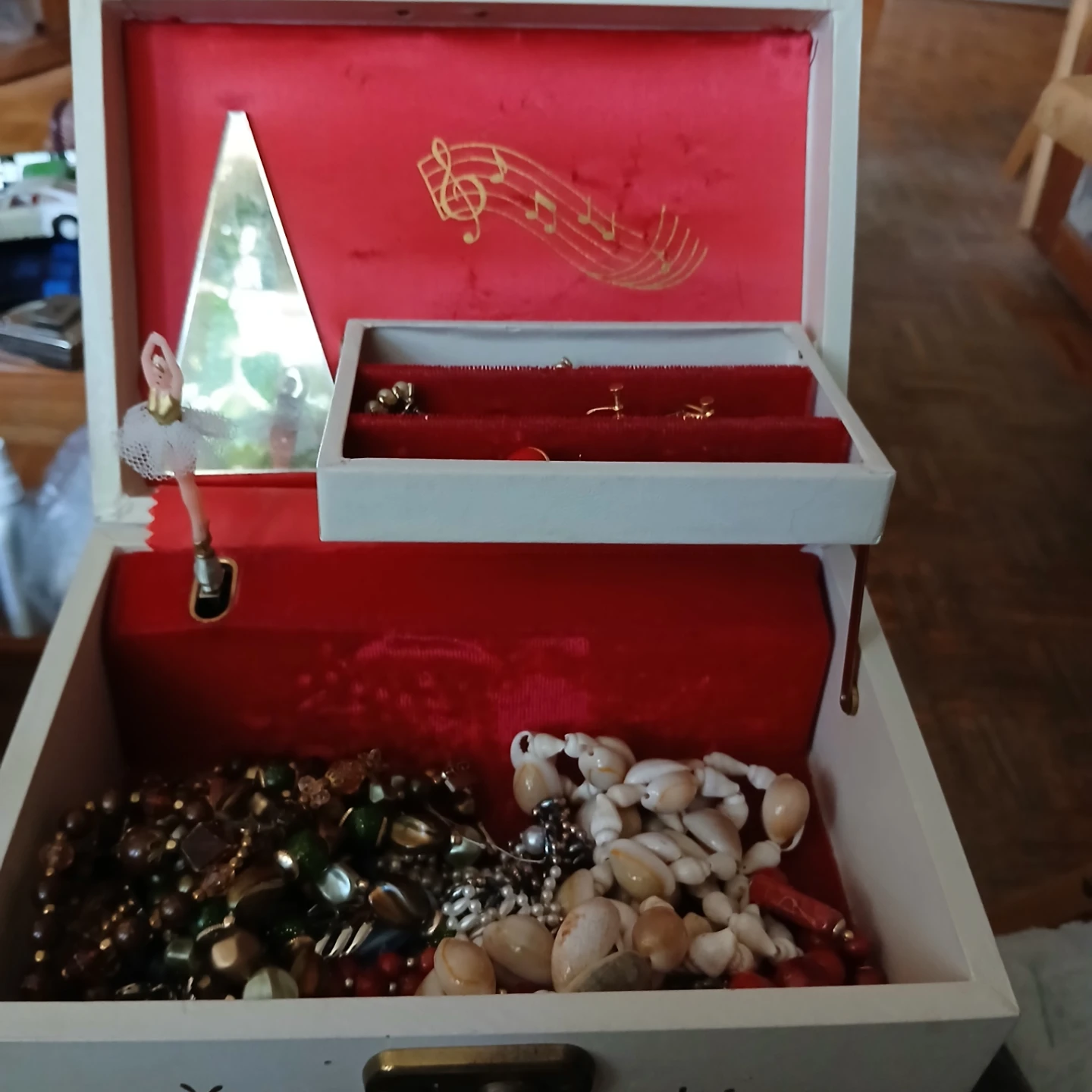 Vintage Ballerina Music Box Jewelry Organizer - photo 2