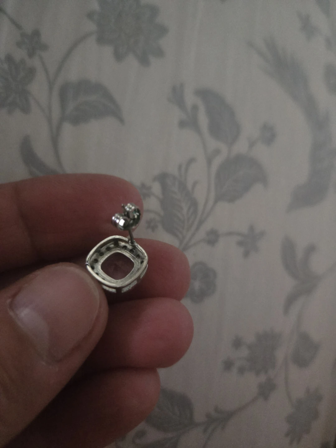 Pink Cushion Cut Stud Earrings - photo 3