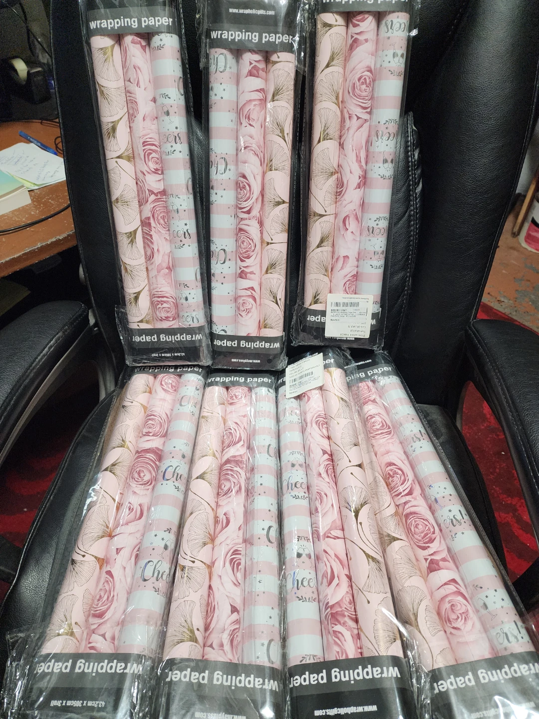 Mayplus Pink Floral Wrapping seven packages. - photo 3