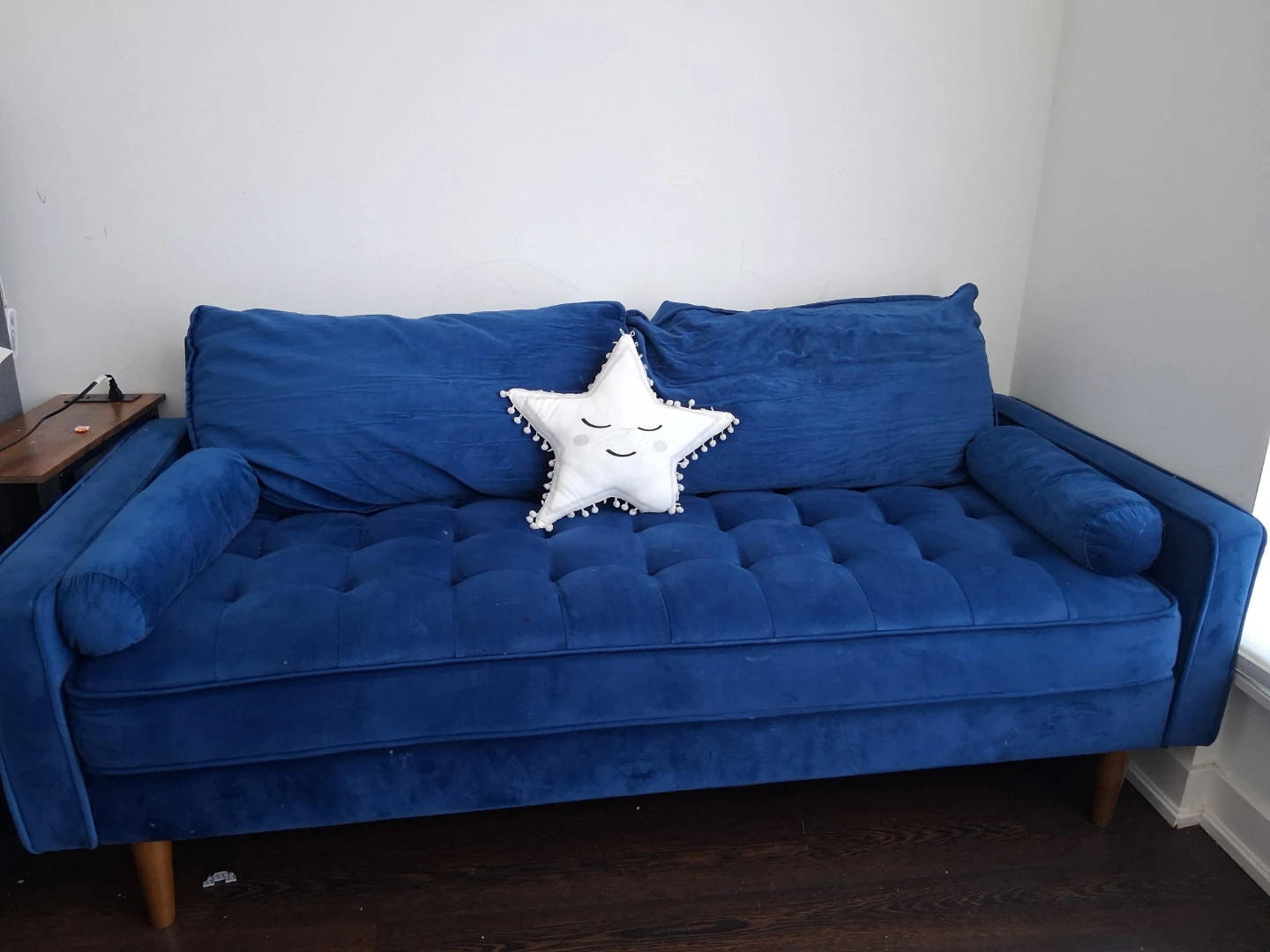 Blue Velvet Sofa - photo 3