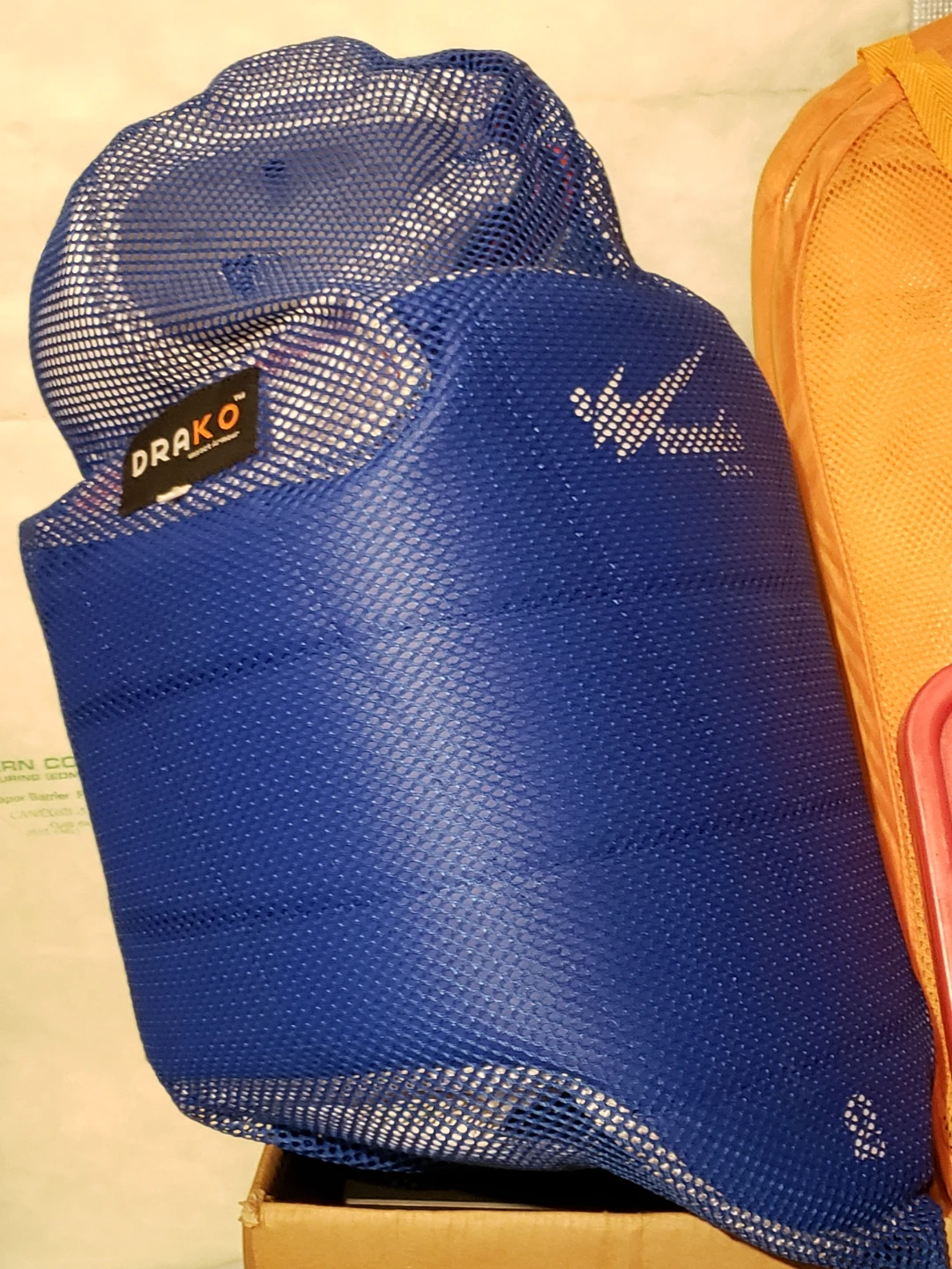 Drako Blue Mesh Sports Gear Bag