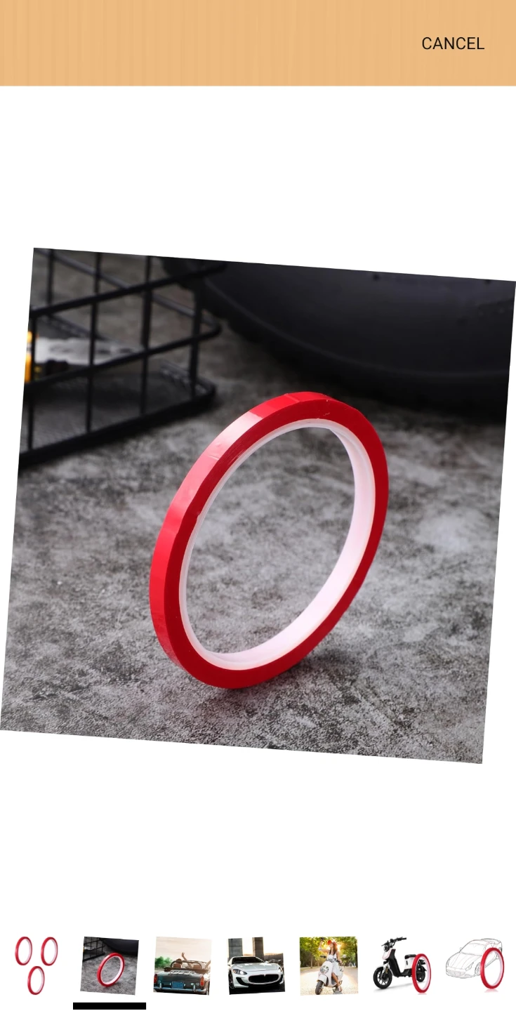 New Red Automotive Trim Tape 2 rolls