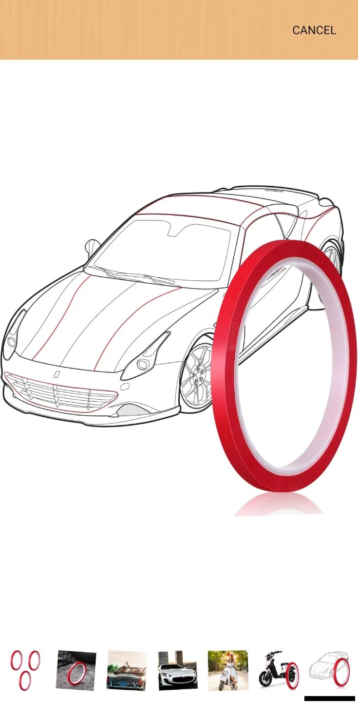 New Red Automotive Trim Tape 2 rolls - photo 2
