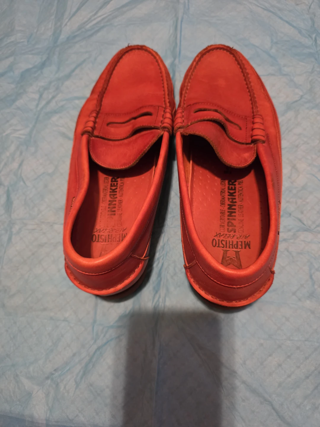 Mephisto "Spinnaker" Red Leather Loafers - Size 9 US / 40 EUR - photo 2