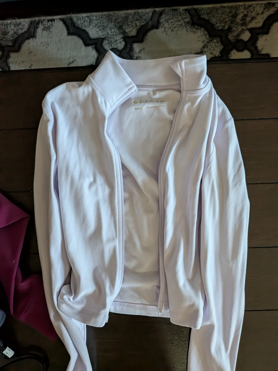 ARITZIA GOLDEN Long Sleeve Zip Up Top - photo 3