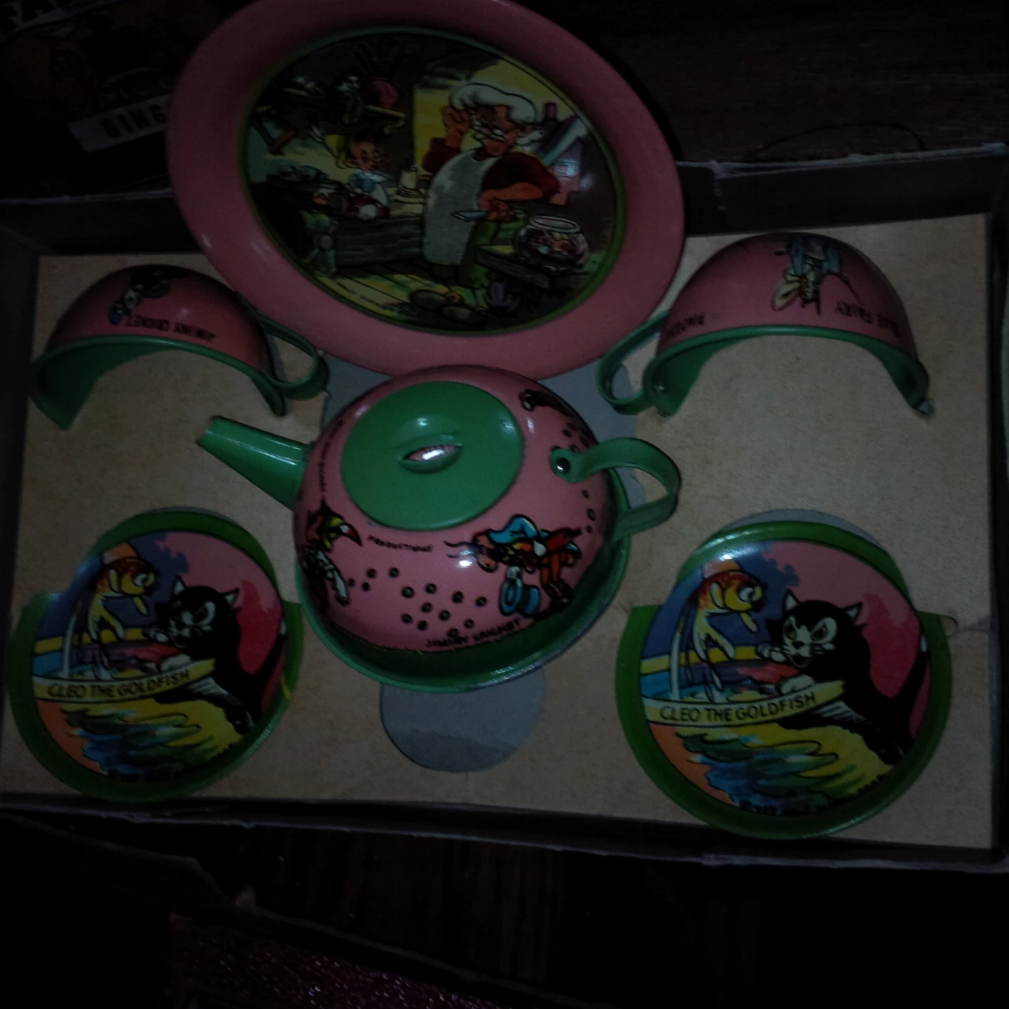Disney 1937 tin litho Children's Tea Set