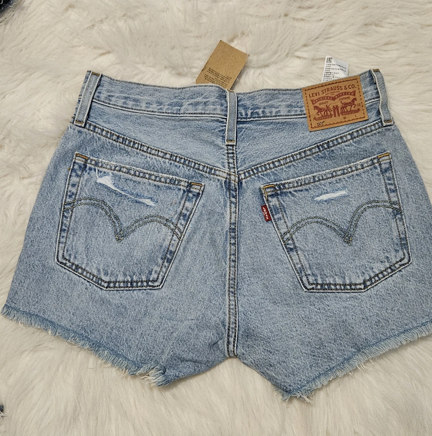Levi's 501 Denim Shorts Women's Size 27 - photo 2