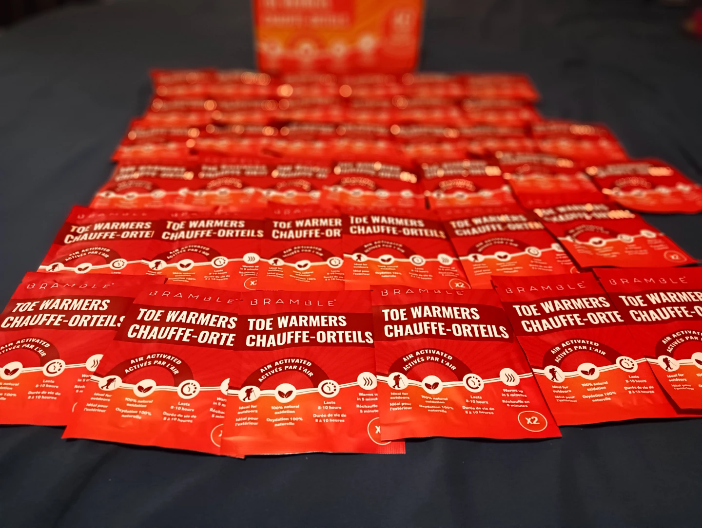 Bramble 80 Adhesive Toe Warmers for Feet (38 Packs)