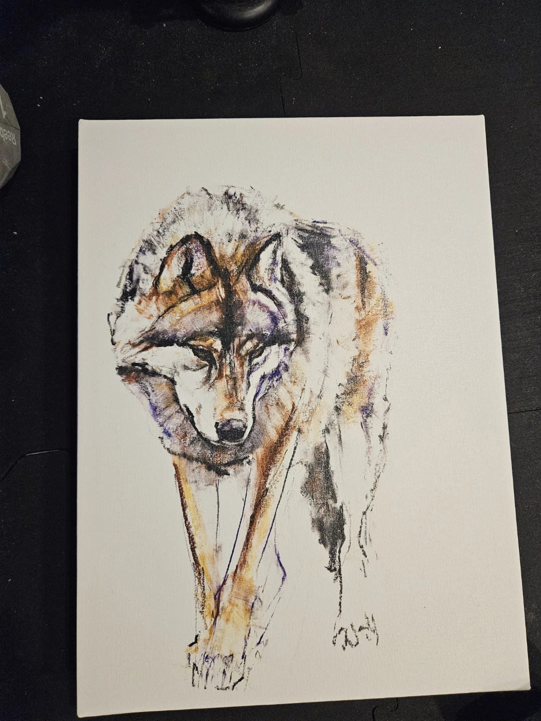 Wolf art canvas 14 x 19 inch free