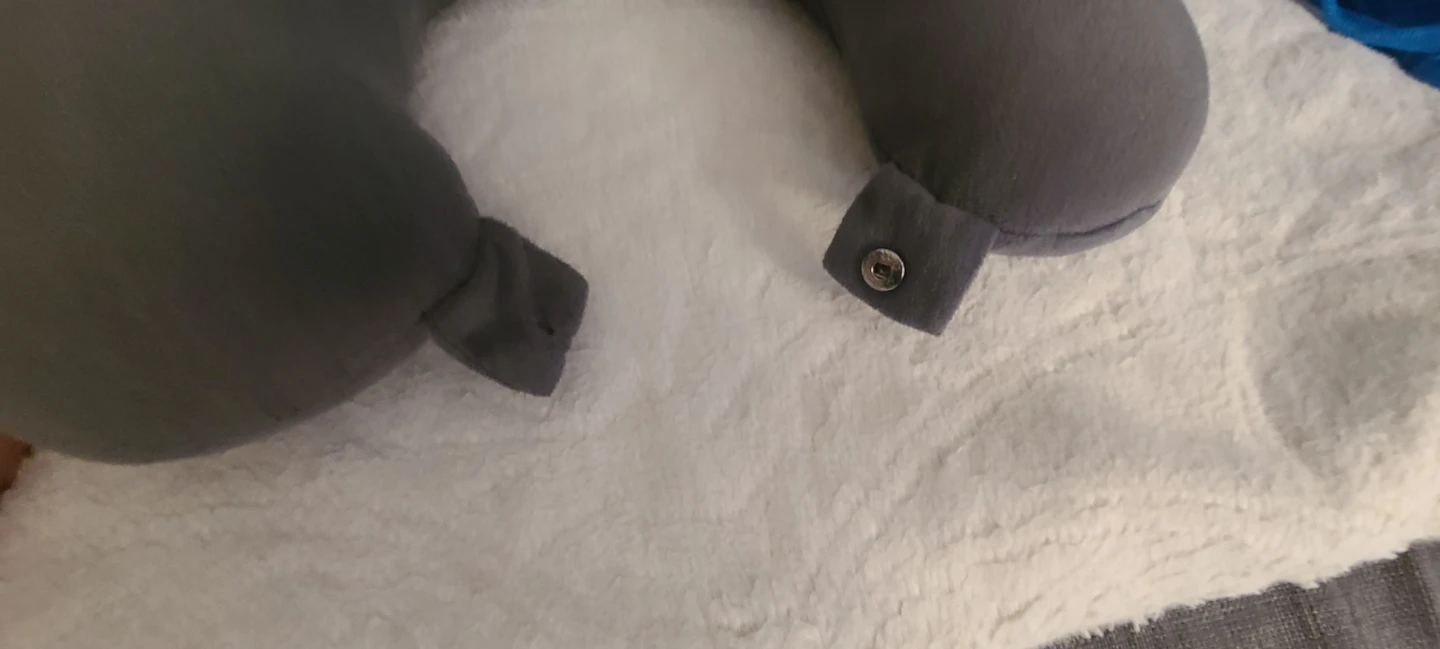 Trajectory Grey Travel Neck Pillow with Snap Closure - photo 4