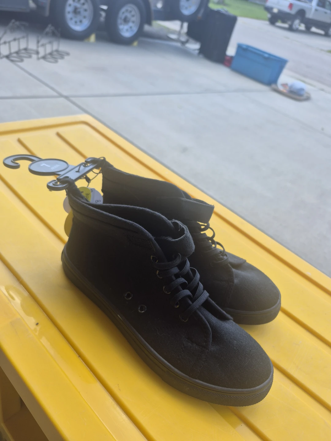 Ardene Black Canvas High-Top Sneakers - photo 2
