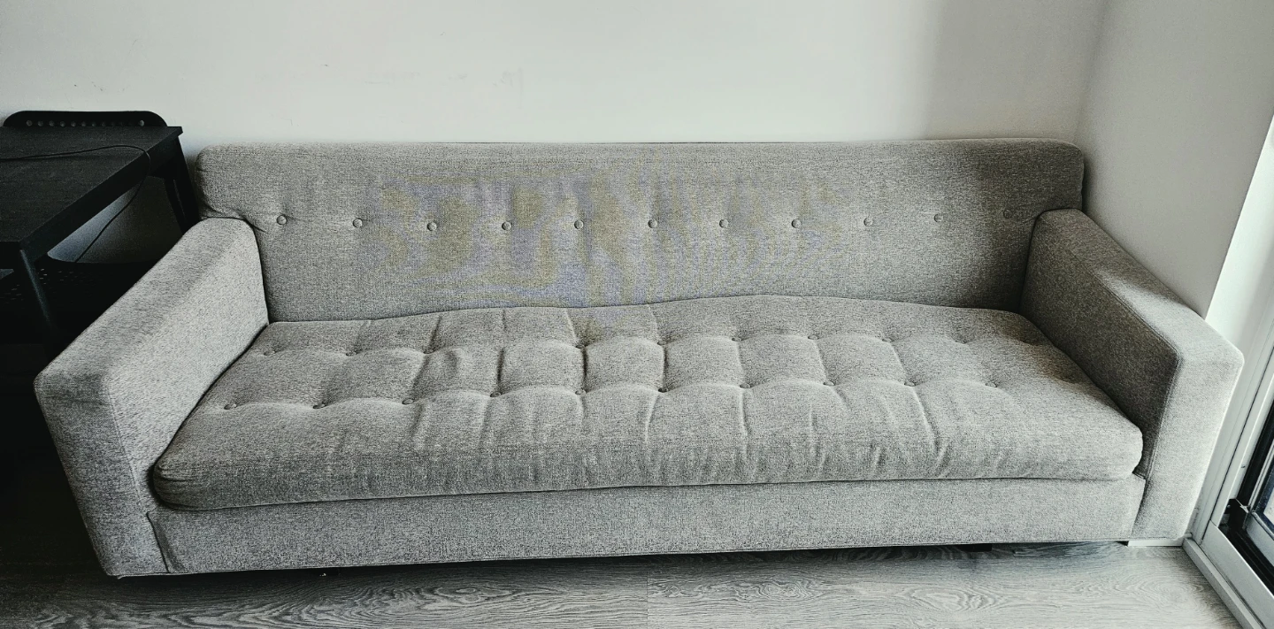 3 Sester Grey  Modern Sofa - Excellent Deal