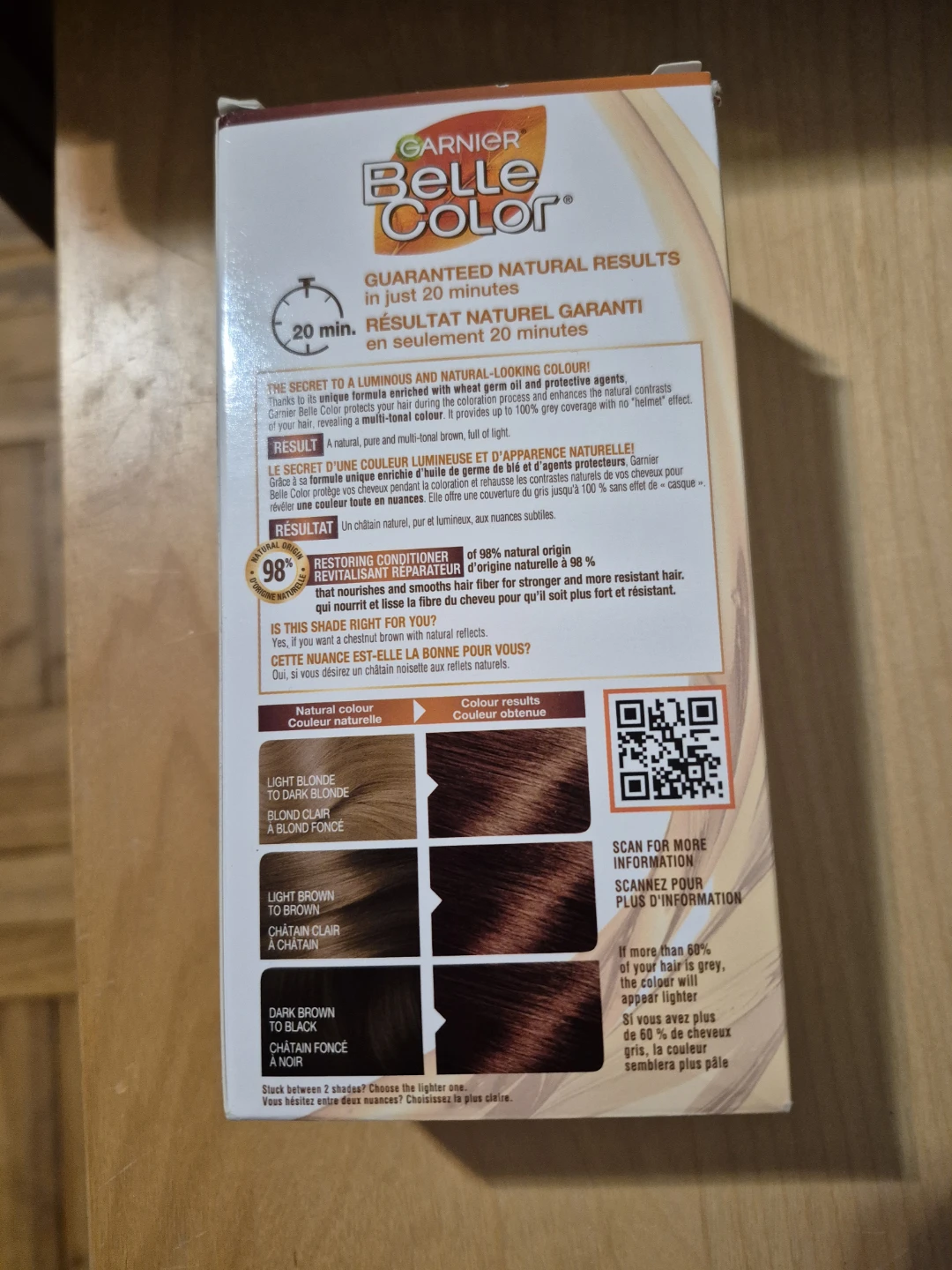 BNIB)Garnier Belle Color Hair Colour 65 Chestnut Brown - photo 2