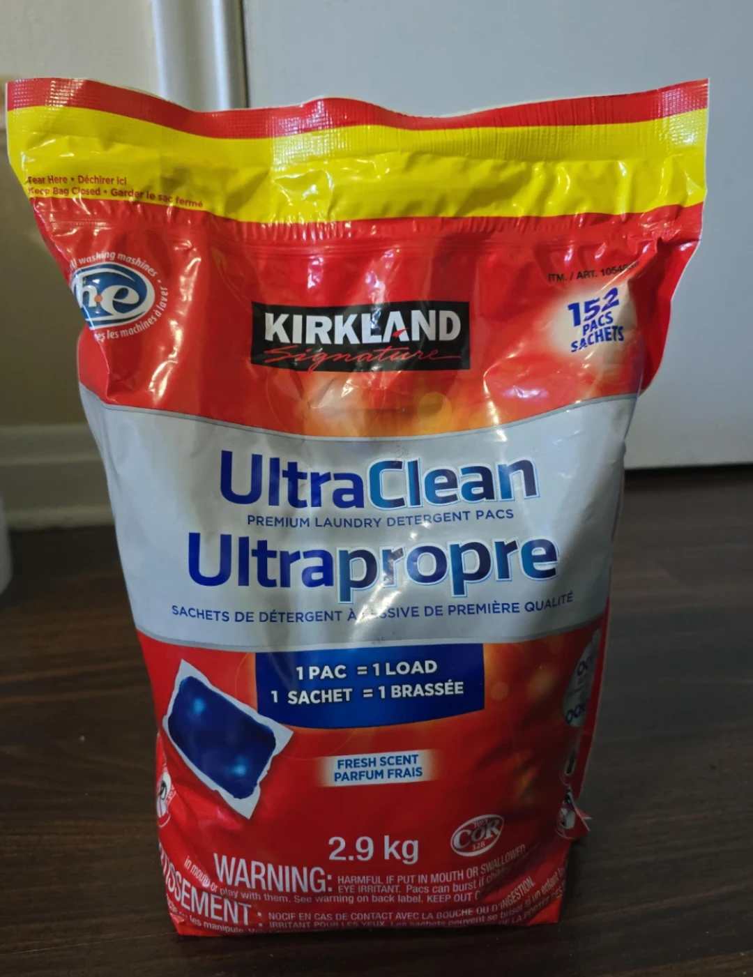 Kirkland Signature UltraClean Laundry Detergent Pacs