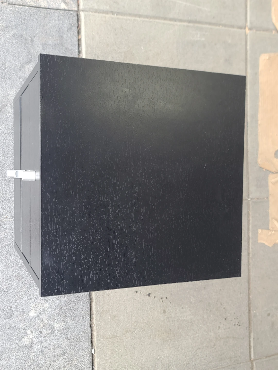 Black 3-Drawer Nightstand - photo 3