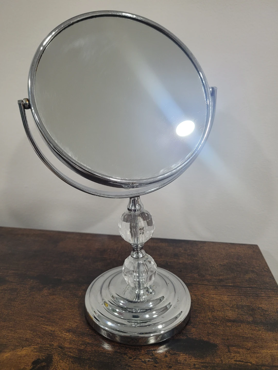 Vanity Mirror with Crystal Accents