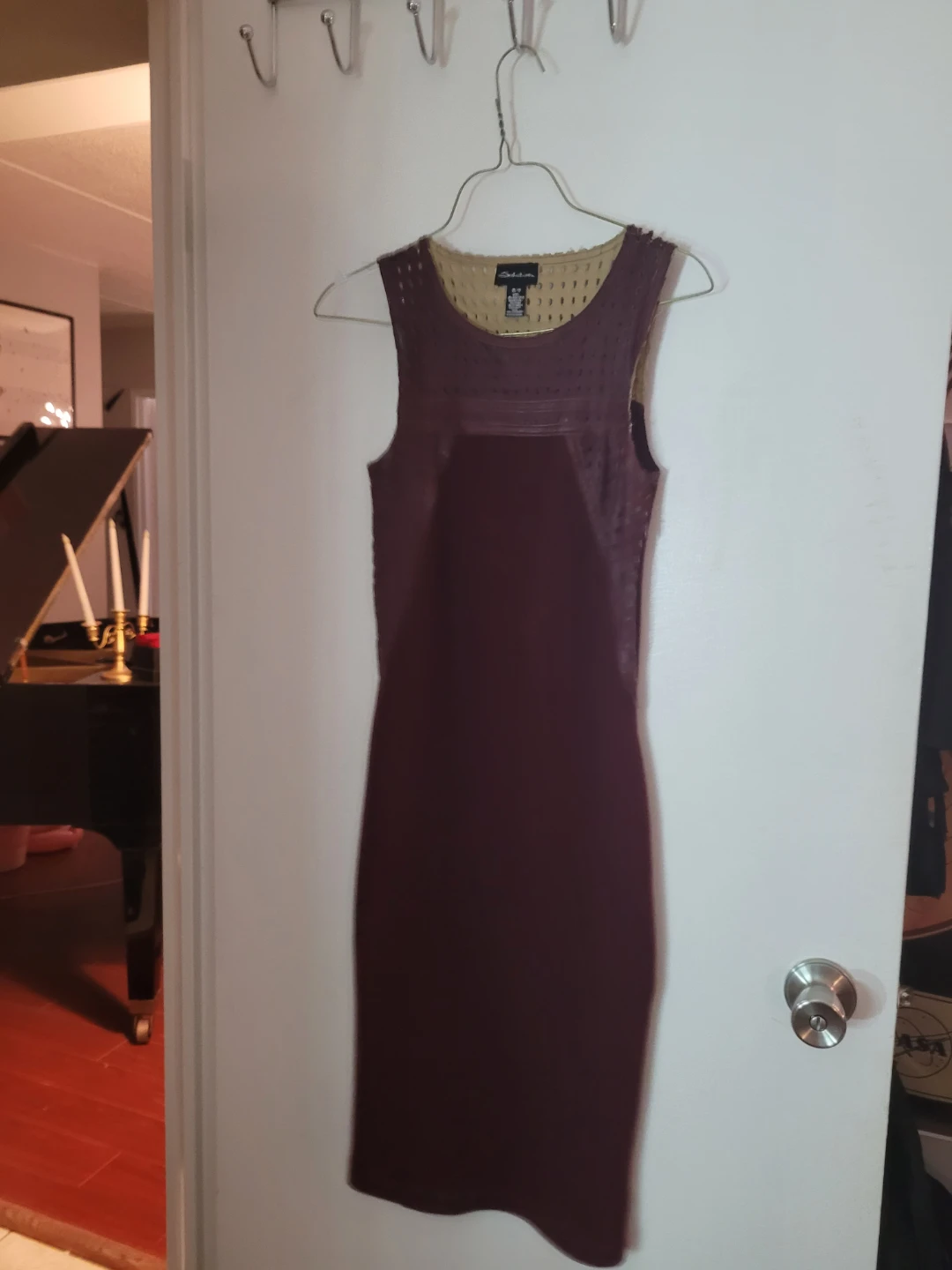 Velvet & Mesh Sleeveless Dress