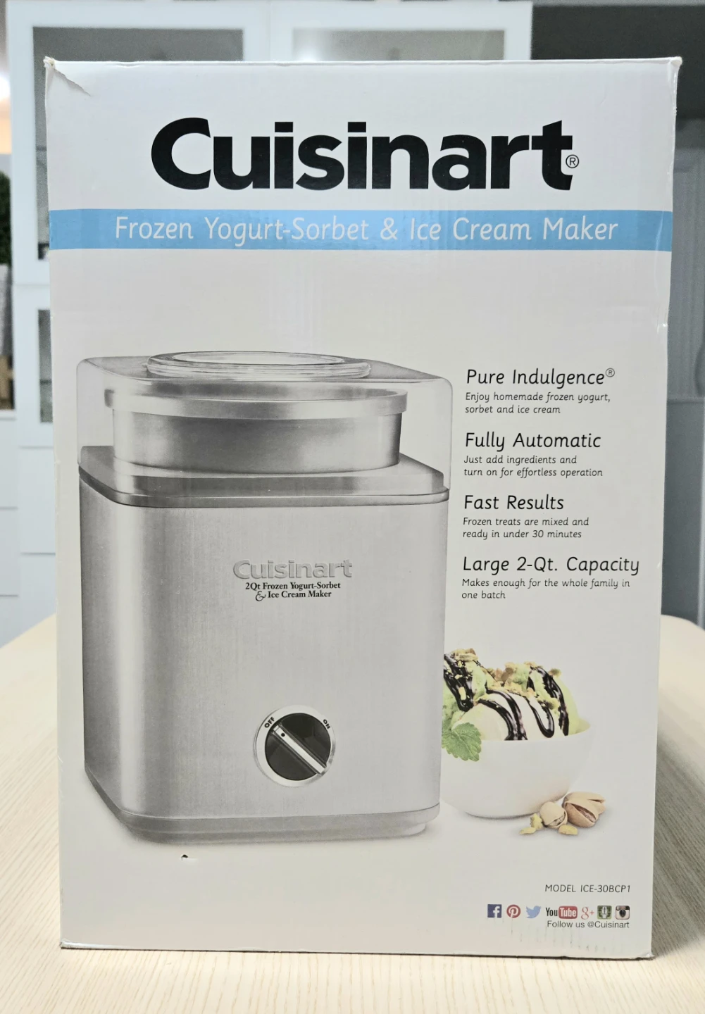 Cuisinart Frozen Yogurt-Sorbet & Ice Cream Maker - photo 4