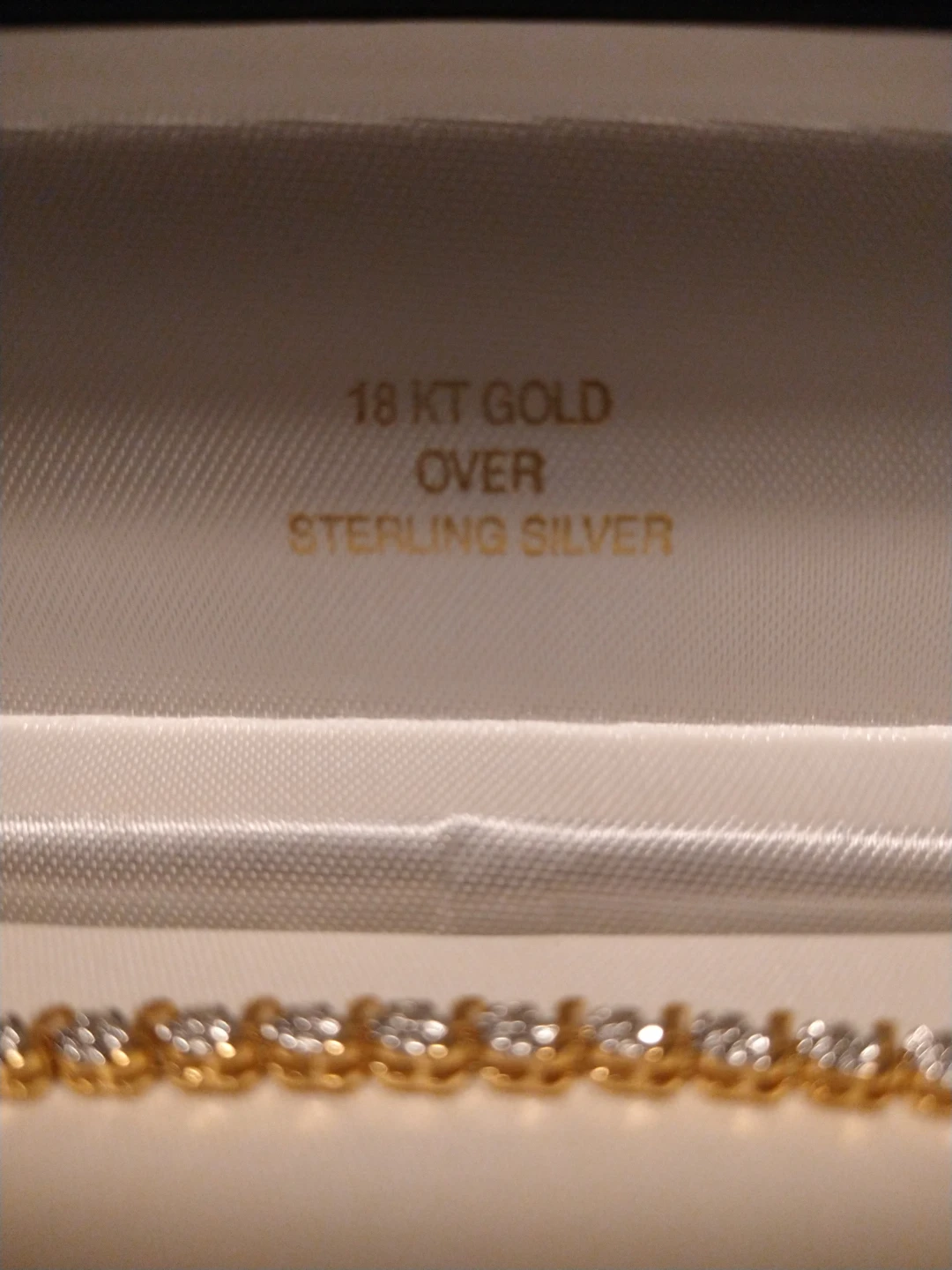 925 Sterling Silver Diamond Accent Gold Plated Tennis Bracelet - photo 4