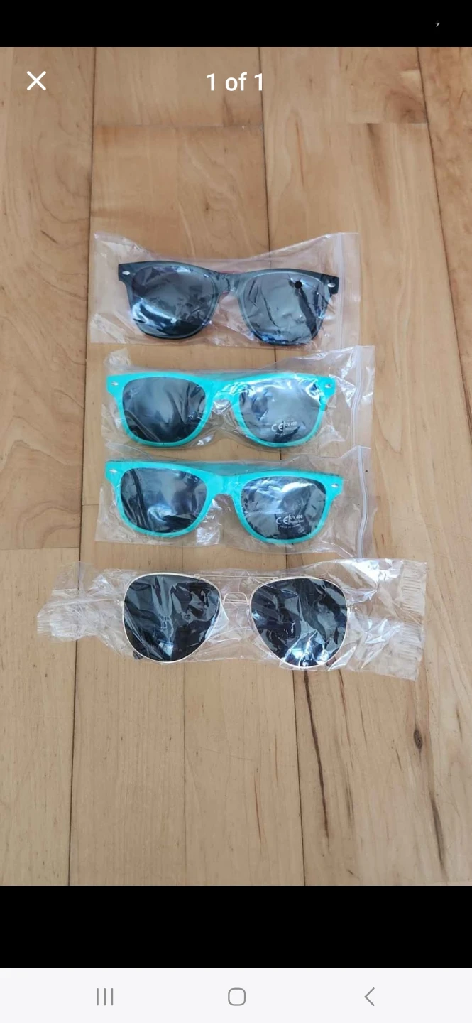 Black/ Mint Green/ Gold Sunglasses (Brand New)
