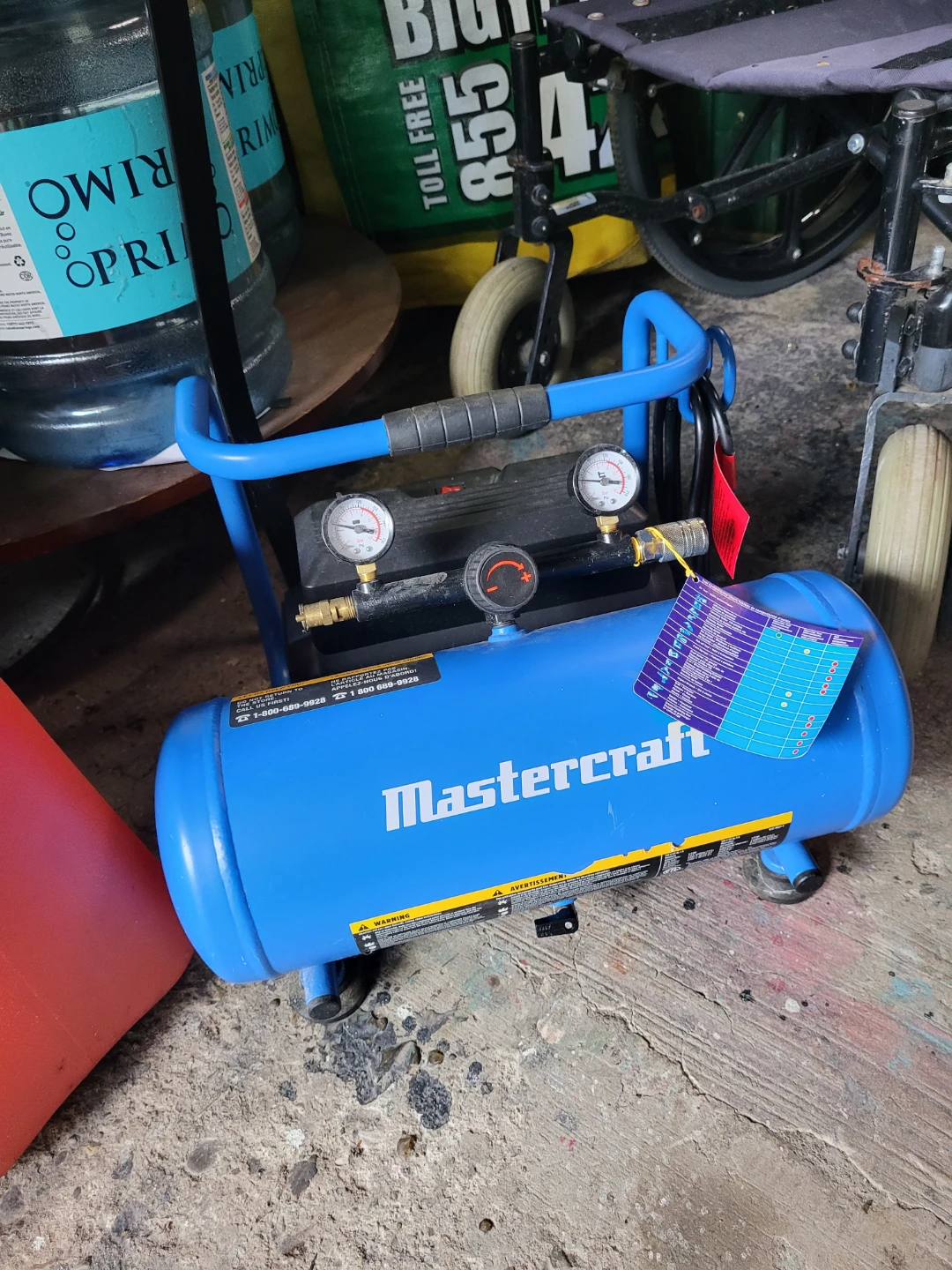 Mastercraft Air Compressor LIKE NEW used once for garage roof