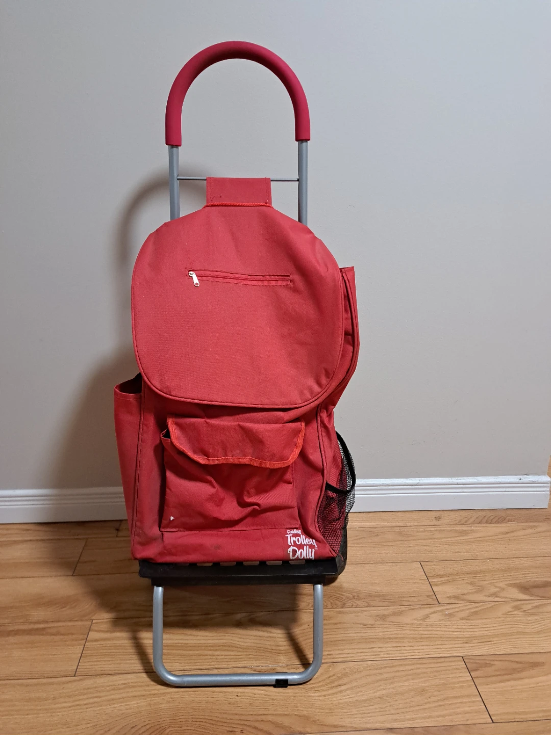 Red "Trolley Dolly" Shopping Trolley
