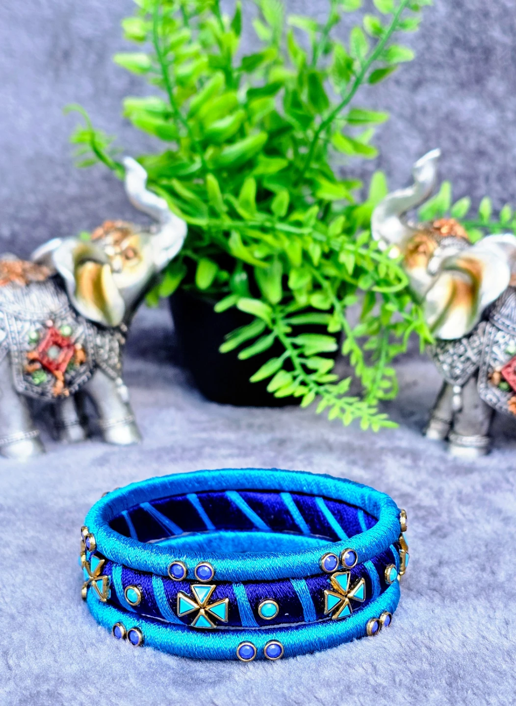 Silk Thread Bangles Set