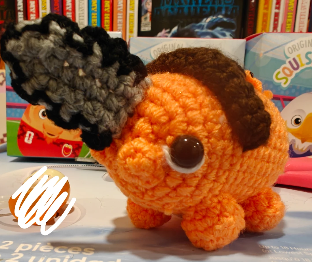 Crocheted Pochita Plush Toy