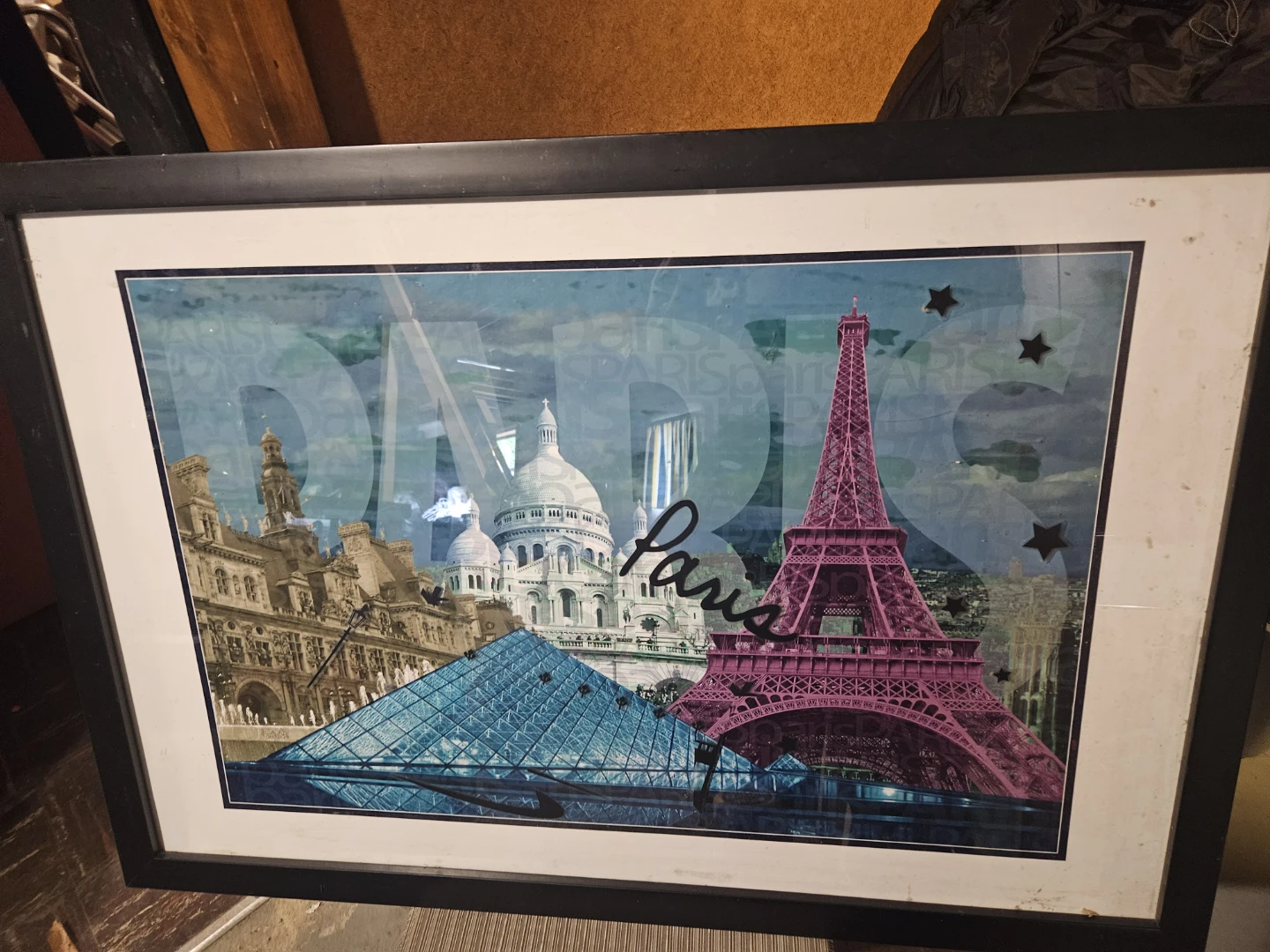 Framed Paris Collage Art - photo 5