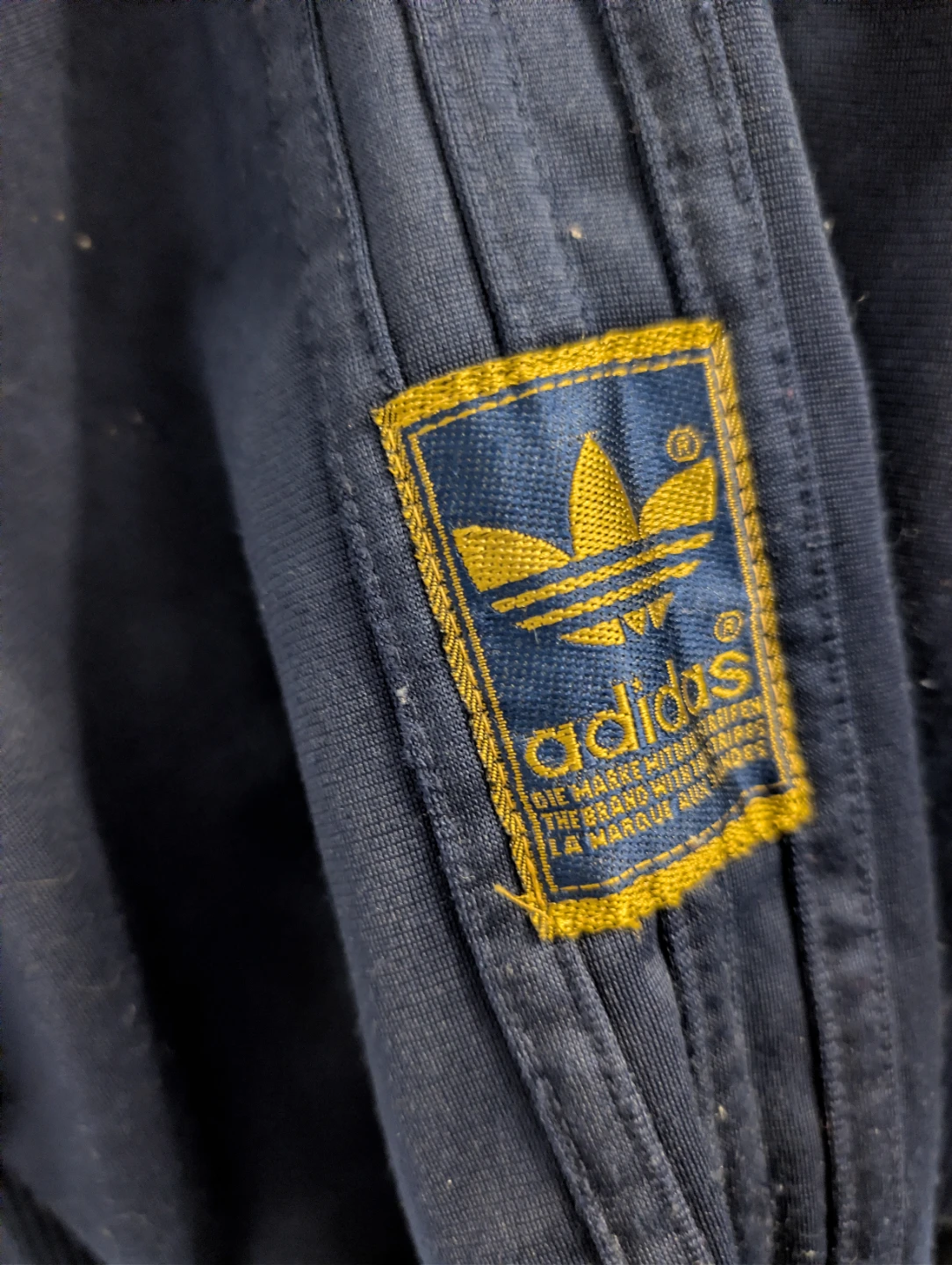 90's Vintage ⚽ Adidas Jacket Mens XL Navy Bomber - photo 5