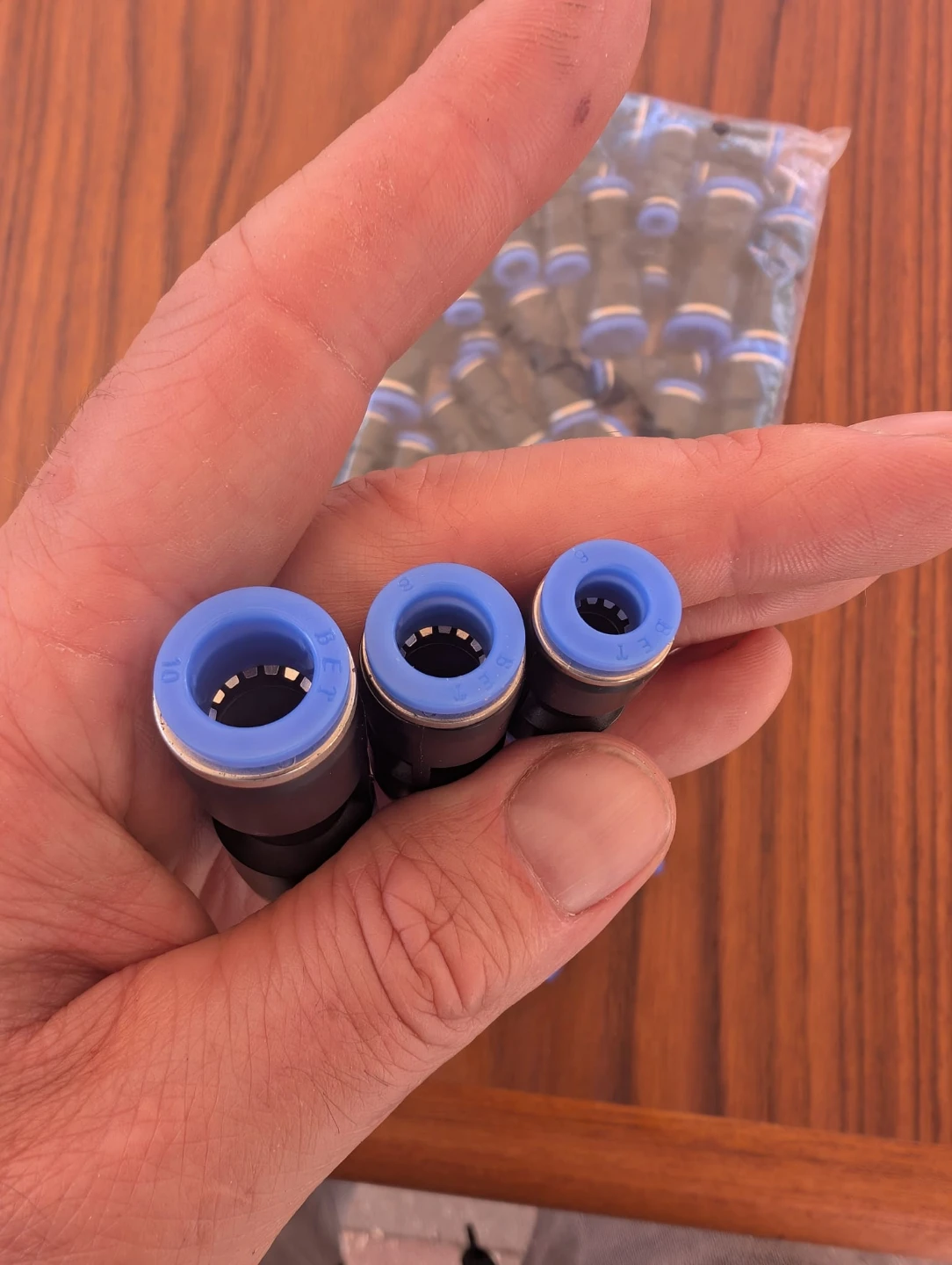 Pneumatic Push Connectors Pack 6mm 8mm 10mm
