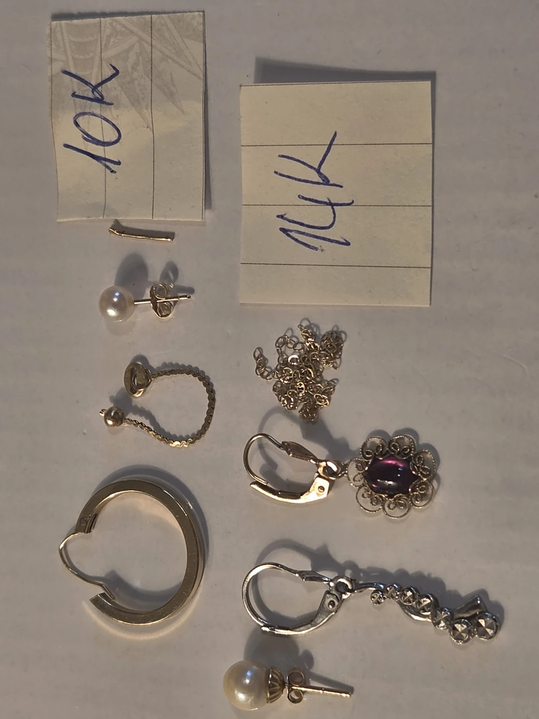 10,14k solid gold scrap lot