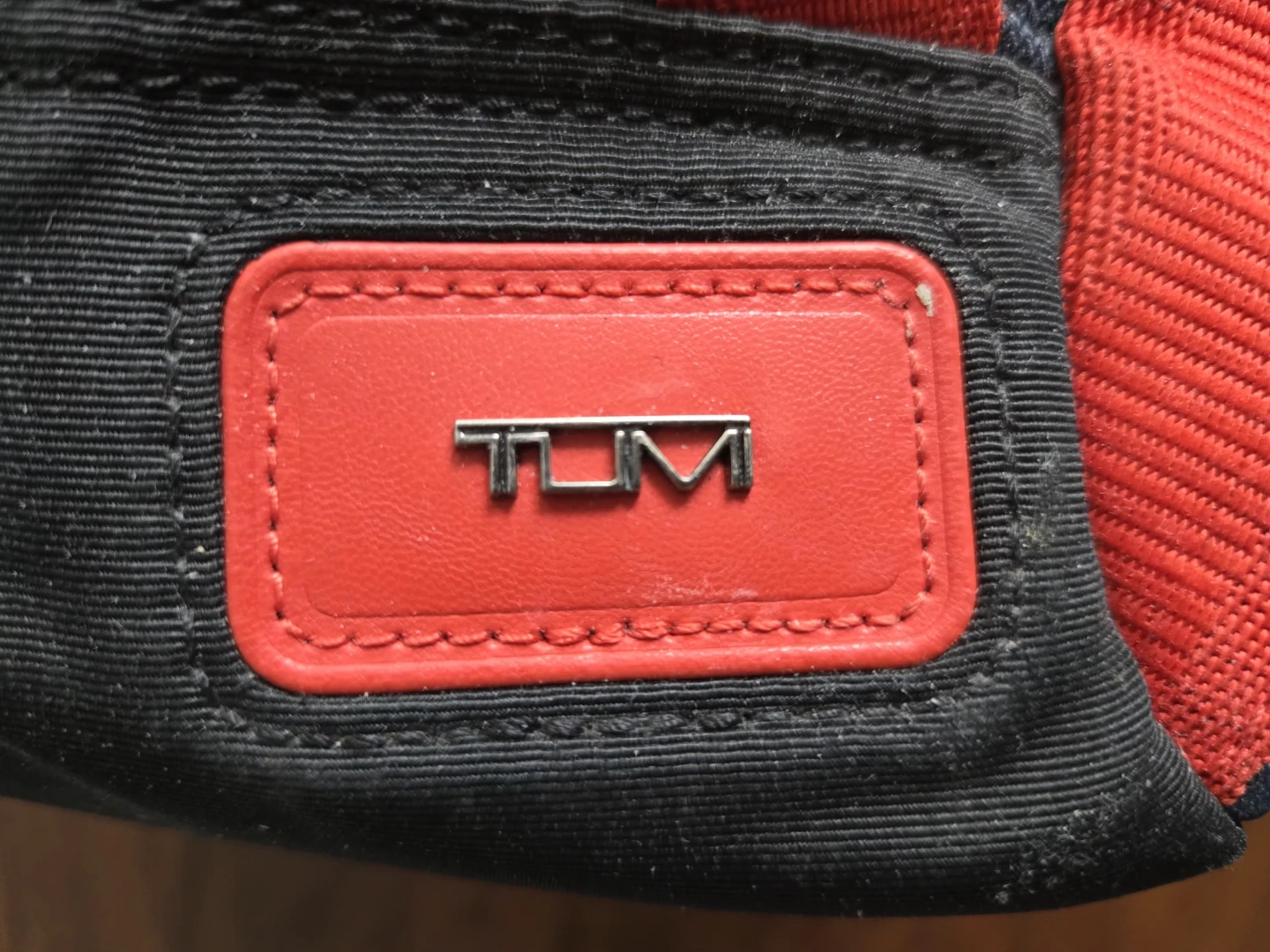 Vintage TUMI Crossbody Sling Bag (Navy/Red) - photo 5
