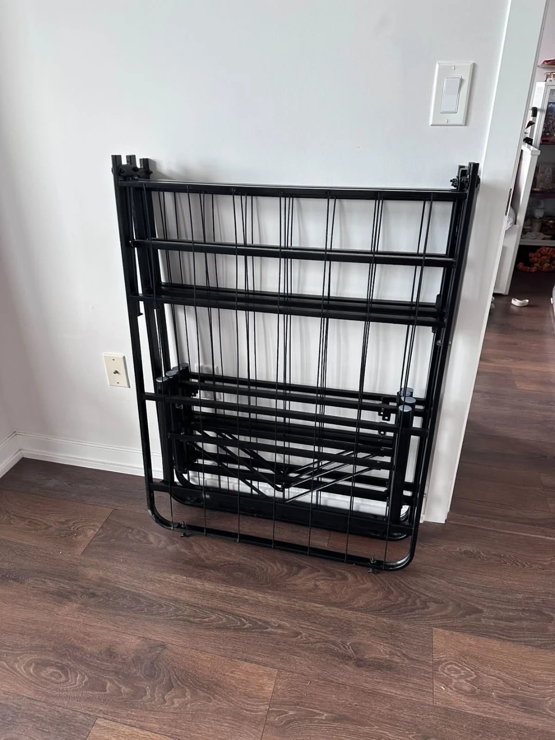 Black Metal Folding Bed Frame - photo 2