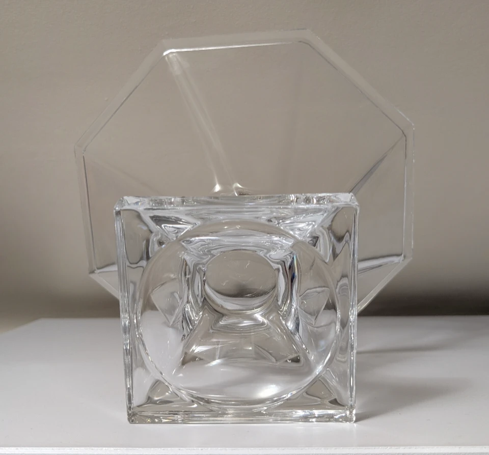 Heavy Crystal Glass Pedestal Bowl - photo 4