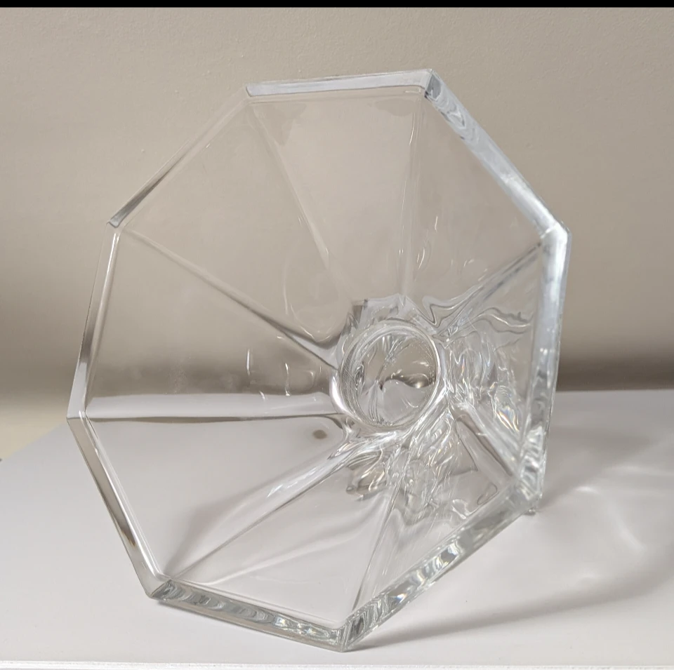 Heavy Crystal Glass Pedestal Bowl - photo 5