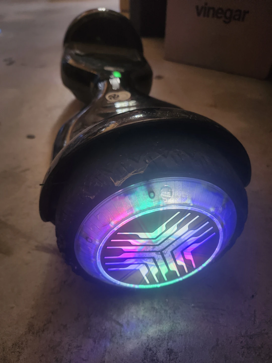 Black Hoverboard with LED Lights. - photo 2