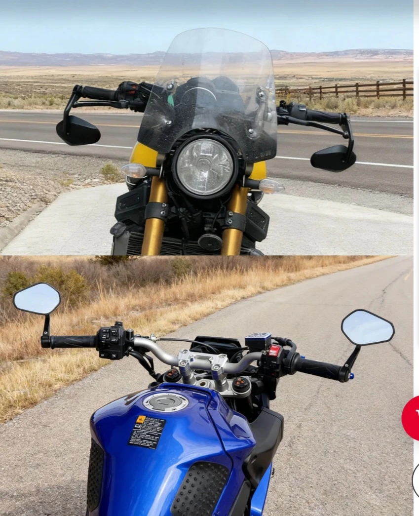 NEW Motorcycle Bar End Mirrors for handlebars