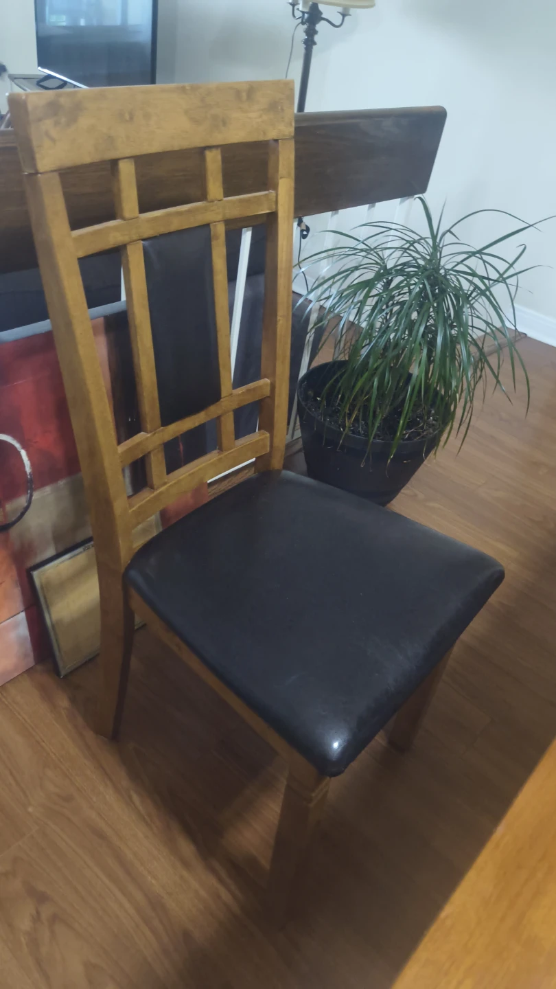 Wooden Dining Table and Chairs Set - photo 2
