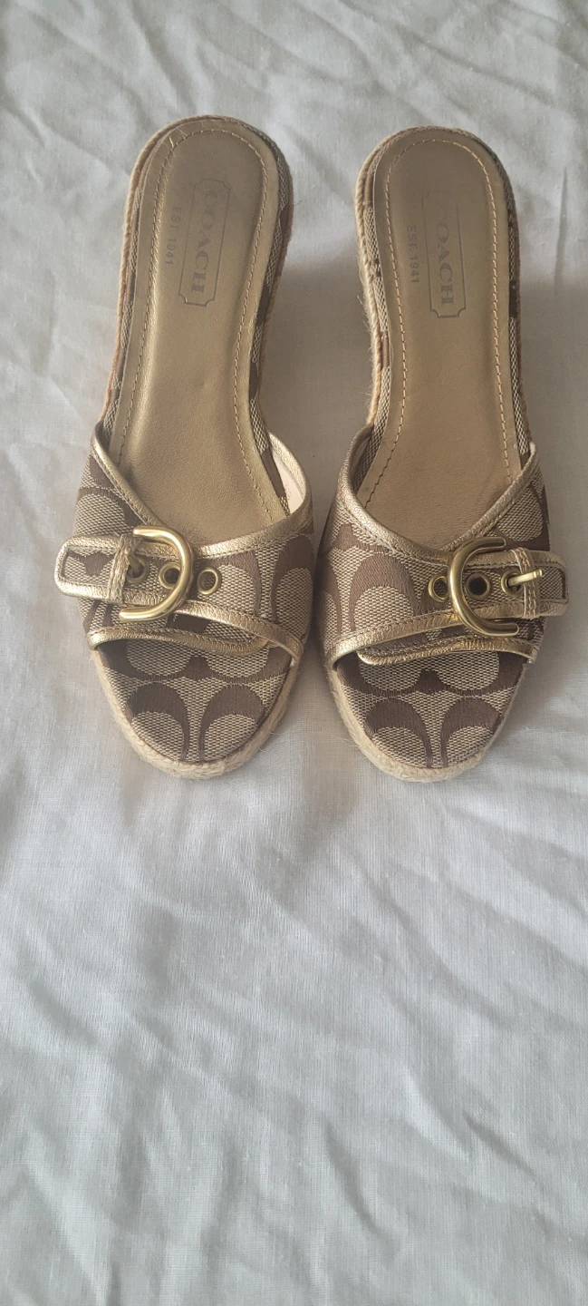 Coach Wedge Sandals  CASH ONLY